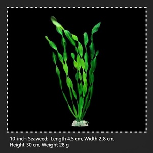 <span class=keywords><strong>Aquarium</strong></span> Kunstmatige Zeegras & Kokospalm Midground Plastic Decoratie Set voor Visbak Landschap - Duurzame Woonkamerdecoratie - Product Image 3