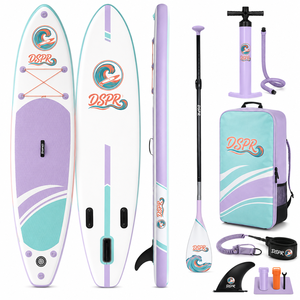 Planche de SUP de 9 <span class=keywords><strong>pouces</strong></span> d'épaisseur, haute stabilité, anti-retournement, sûre pour les débutants, planche de sports nautiques pour adultes - Product Image 4