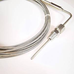 Salt Inscription K Type Armored Thermocouple 1/8 NPT Threaded Stainless Steel Temperature Probe WRNk-395 - Product Image 1