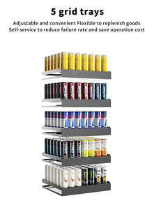 Thông minh tủ lạnh ai trực quan Snack mát uống thực phẩm thông minh tủ lạnh máy bán hàng tự động để bán - Product Image 6