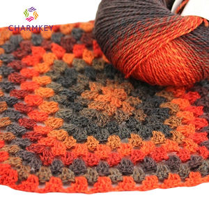 Fil à tricoter en <span class=keywords><strong>laine</strong></span> mélangée haute ténacité, effet arc-en-ciel, anti-boulochage, teint, pour châles au crochet - Product Image 1