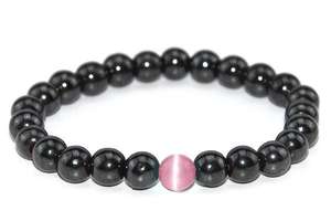 แฟชั่นแฮนด์เมด <span class=keywords><strong>hematite</strong></span> ลูกปัดคู่สร้อยข้อมืออาเกตสีดำสีฟ้าแมวคริสตัลพลอยบราซิลเครื่องประดับผู้ชายผู้หญิง - Product Image 4