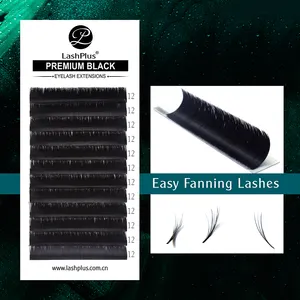 LashPlus black easy fan 0.03 0.05 0.07 L M CC DD colore easy fan ciglia cashmere easy fan ciglia di visone