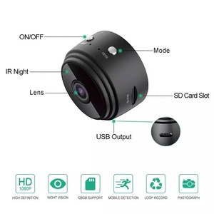 App. 365Cam Mini dijital HD IP mikro kam manyetik vücut kamerası hareket algılama anlık döngü kayıt kablosuz A9 Mini kamera - Product Image 2