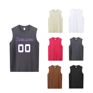 Débardeur en coton imprimé sans manches pour hommes – Vêtements de performance, débardeurs de musculation et d'entraînement en gros - Product Image 1