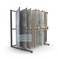 Offre Spéciale Double page latérale tournant tapis présentoirs autoportant grande couverture tapis échantillon présentoir étagères