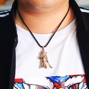 เครื่องเพชรพลอยปรับแต่ง925เงินสเตอร์ลิงสร้อยคอจี้กวน<span class=keywords><strong>กวน</strong></span>ดีไซน์ตัวละครจี้<span class=keywords><strong>กวน</strong></span>อูชุบทองสำหรับ<span class=keywords><strong>ผู้ชาย</strong></span> - Product Image 6