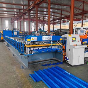 La feuille trapézoïdale complètement automatique à grande vitesse populaire de l'Italie laminent à froid former la machine - Product Image 3