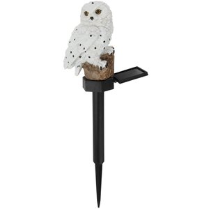 Solar Resin Owl Garden Stake <b>Light</b> <b>LED</b> Outdoor Lawn Decor Water Resistant Free Standing - Product Image 5