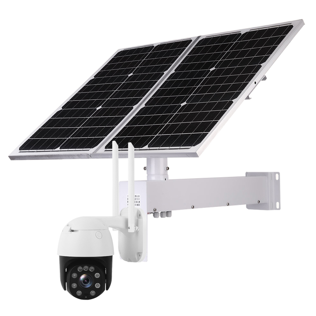 Outdoor Battery Powered Solar Camera Wifi Ptz 2mp 1080p 3G 4G IP Camera 2.7-13.5mm Motorized Lens 5X Zoom 80W Solar Panel CamHi