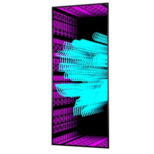 Señal enrollable Premium personalizada de fábrica, sensor táctil de túnel de tiempo infinito, espejo infinito <span class=keywords><strong>3D</strong></span>, señal led para exteriores, luz de taxi - Product Image 2