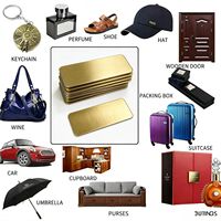Plaques signalétiques métalliques vierges personnalisées, étiquettes en aluminium brossé ou en acier inoxydable pour les étiquettes d'équipement et les badges d'identification