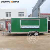 Concession de cuisine complète multifonction Stand Custom Italian Coffee Van Mobile Commercial Food Truck Trailer
