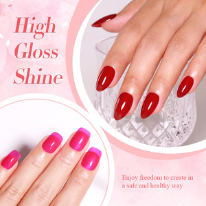 Imtiti mẫu miễn phí pha lê hổ phách Jelly gel màu sắc sheer màu hổ phách ngâm tắt UV Gel Sơn móng tay - Product Image 5