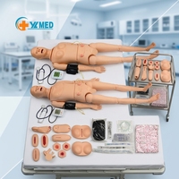 Kit de Entrenamiento Médico Profesional de Alta Fidelidad para Simulación de Enfermería, Práctica Multifuncional de Enfermería, Maniquí de Enfermería con Certificación CE/ISO