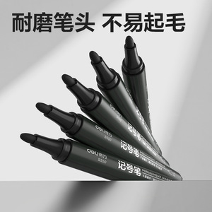 Deli S550 Permanent Marker 1.8 Mm Oil Based Black Thick Tip Waterproof Writing Pen For Office And School Use - Product Image 3