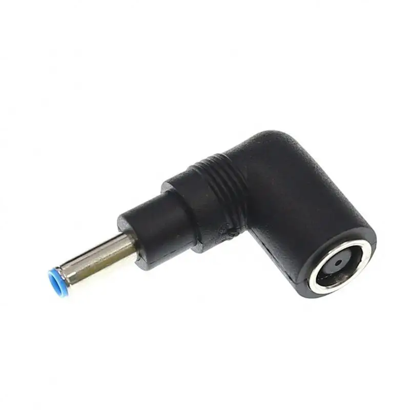 Right Angle Connector 7.4*5.0mm To 4.5*3.0mm DC Power Charger for HP Dell Blue Tips Copper Core Laptop Adapter