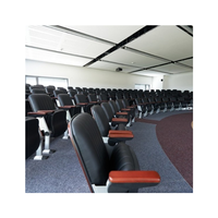 Système de sièges en gradins Avant Sports à fixation au sol, sièges VIP rembourrés inclinables, chaise d'auditorium personnalisable avec accoudoirs