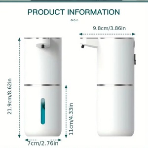 Distributeur automatique de savon liquide en mousse à infrarouge rechargeable mural avec écran LED, marque privée, nouveau modèle - Product Image 6