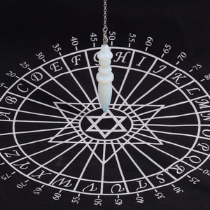 Pendentifs Pointe de Pierre Naturelle Chaude, Pendentifs Égyptiens en Cristal de Quartz pour la Divination, la <span class=keywords><strong>Radiesthésie</strong></span>, la Méditation Spirituelle PD023 - Product Image 3