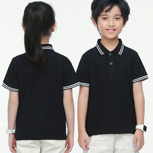 Vendita calda 100% Pettinato Cotone Delle Ragazze Dei Ragazzi Personalizza Il Polo Shirt Logo Personalizzato - Product Image 5