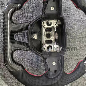 พวงมาลัยมือจับหนังคาร์บอนไฟเบอร์แบบมีรูพรุนที่นิยมมากที่สุดสำหรับดอดจ์ชาเลนเจอร์พวงมาลัยรถยนต์ - Product Image 3