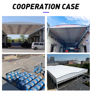 Grand hangar d'usine moderne, auvent électrique, <span class=keywords><strong>garage</strong></span> pour voitures, abri de stationnement, taille personnalisée, acier galvanisé, PVC, résistant, imperméable - Product Image 4