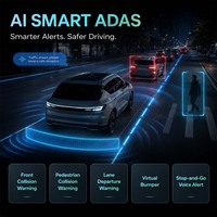 Cámara para Coche con 4 Lentes, Grabador de Video HD 1080P, Caja Negra, IA, ADAS, DMS, Reconocimiento Facial, 1 Año de Garantía
