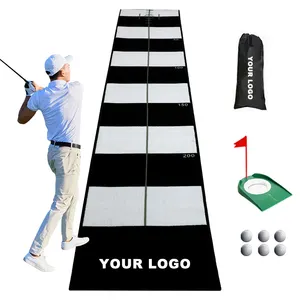 Grosir Pabrik ukuran khusus Outdoor dan Indoor Mini tikar latihan Golf putt Mat