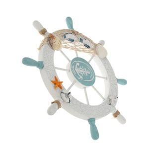 Spiaggia nautica <span class=keywords><strong>in</strong></span> legno <span class=keywords><strong>barca</strong></span> & nave volante parete decorazione verniciata rete <span class=keywords><strong>da</strong></span> <span class=keywords><strong>pesca</strong></span> guscio per la casa o l'ufficio colore bianco - Product Image 4