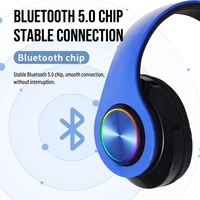 Casque sans fil pliable B39 à suppression active du bruit, lumineux, circum-auriculaire, pour DJ, voyage, sport et gaming – Vente directe usine