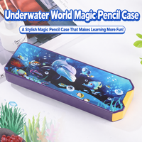 Estuche Mágico para Lápices, Truco de Magia con Lápices que Desaparecen Visualmente, Ilusión, Juguete Mágico para Niños, Principiantes y Magos