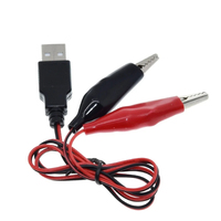 Pinzas de Cocodrilo de Cobre con Conector USB Macho y Cables de Prueba, Pinza de Cocodrilo, Cumple con ROHS3, Modelo MSL1 T485