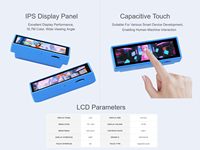 Carte de développement AISMARTGOO Waveshare ESP32 S3 avec écran tactile capacitif IPS de 3,49 pouces, prend en charge l'IA à double microphone