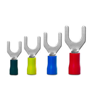 Connecteurs de câblage pré-isolés en laiton de type fourche SV1.25 4 pour fils de 0,5 à 6 mm - Product Image 1