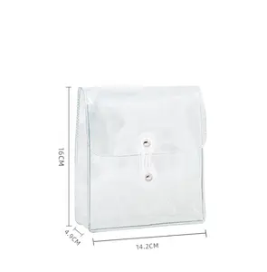BSCI Заводская поставка прозрачный ПВХ пенал прозрачный пластиковый виниловый канцелярский упаковочный чехол