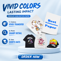 Papier de sublimation pour t-shirts A5 A4 A3 en gros, papier de transfert thermique