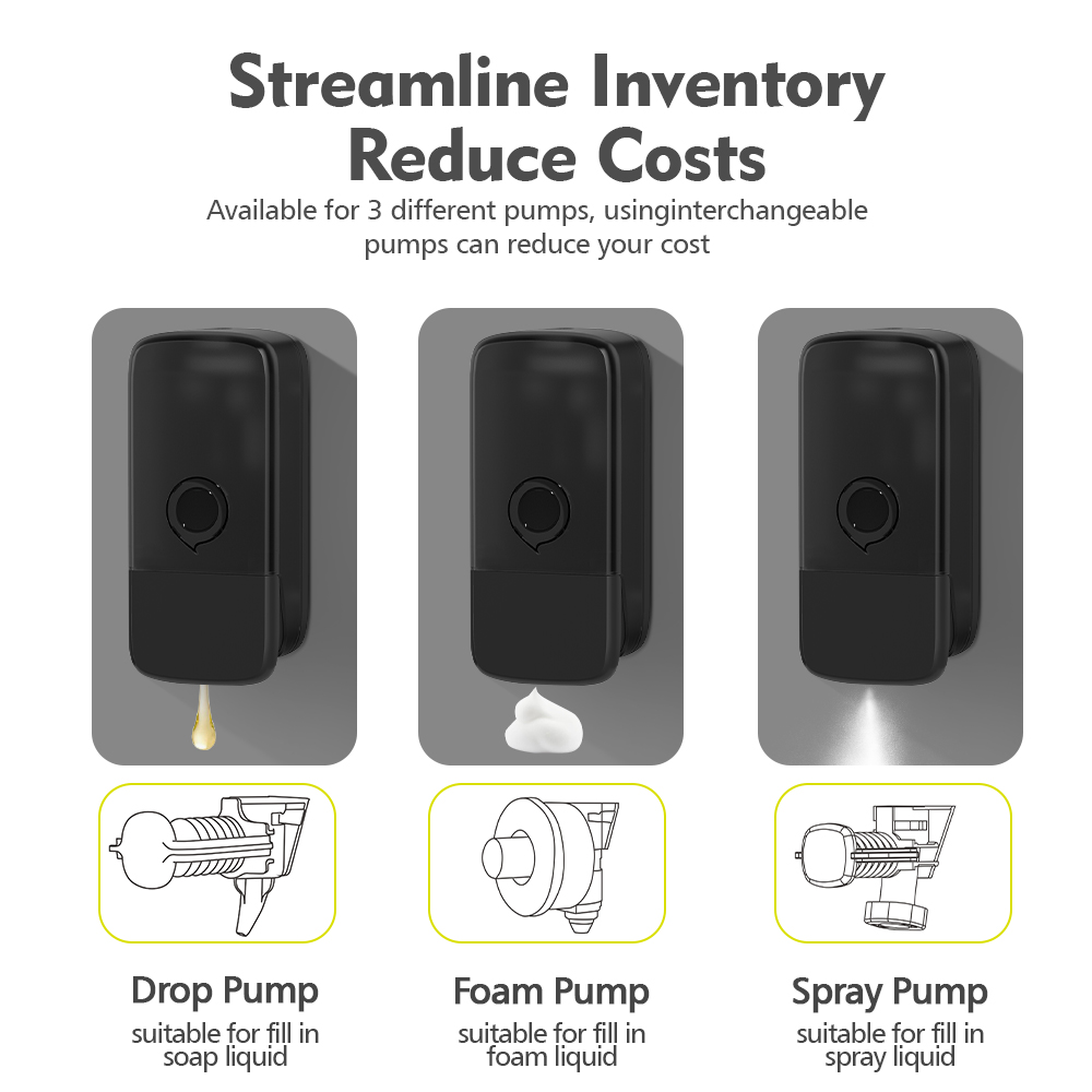 hotel dispenser pump shampoo