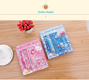 Set all'ingrosso di cancelleria scatola regalo cartone animato regali asilo per bambini forniture per la scuola primaria all'ingrosso cancelleria - Product Image 6
