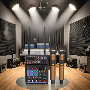 <span class=keywords><strong>ชุด</strong></span>ไมโครโฟน<span class=keywords><strong>คาราโอเกะ</strong></span>ไร้สายแบบมืออาชีพพร้อมฟังก์ชั่นตัดเสียงรบกวนการ์ดเสียงบ้านยูเอสบีบลูทูธคอนโซลมิกซ์ขนาด<span class=keywords><strong>เล็ก</strong></span> - Product Image 5