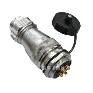 Conector Circular Te Zm Wf28, Pines Macho, Chapado en Oro, Aleación de Cobre y Zinc, Montaje en Panel con Tapa Protectora - Product Image 1