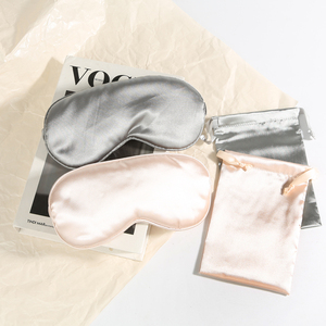 Masque pour <span class=keywords><strong>les</strong></span> <span class=keywords><strong>yeux</strong></span> en soie naturelle <span class=keywords><strong>avec</strong></span> logo personnalisé, sangle élastique réglable, poche, pour femmes et hommes, utilisation quatre saisons - Product Image 2