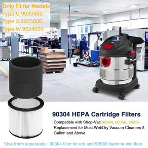 Filtre de remplacement pour aspirateurs humides/secs Shop-Vacs 90304 90350 90333, pour la plupart des aspirateurs de 5 gallons et plus. Partie #   90304, 90585 - Product Image 3