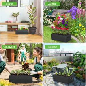 Sacs de culture en tissu feutre épais et résistant, bacs de jardin surélevés, pots pour carottes, oignons, fleurs, fruits avec poignées - Product Image 6