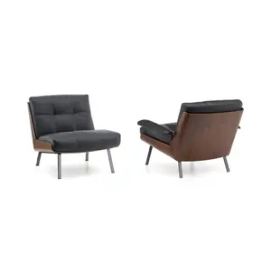 High-quality Modern Leather Upholstered Chaise Furniture Armchair Lounge Armchair for Living Room