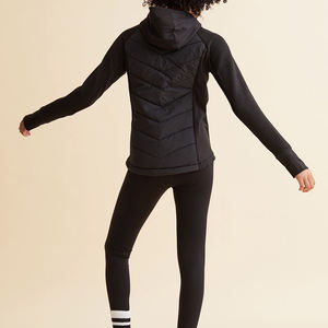 Chaqueta Acolchada Larga de Alta Calidad para Mujer, Talla XL, Relleno de Algodón, Tejido de Punto con Burbujas, Rayas Bordadas, Perlas, Suministro al por Mayor - Product Image 4