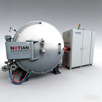 Four à induction Nuotian personnalisé en acier inoxydable 250 kW pour traitement thermique et frittage en atmosphère d'argon haute température