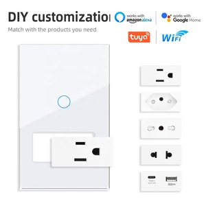 Thông minh chuyển đổi Wifi de vidrio templado nhà cửa hàng tường Mô-đun cảm ứng ánh sáng tuya interruptor inteligente Wifi - Product Image 3