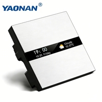 Interruptor de Pared Inteligente para PC de 4 Canales |   Control Táctil Inteligente Zigbee |   Interruptor de Luz de 4 Vías, Impermeable IP20, Automatización del Hogar