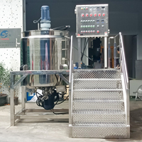 Machine de dispersion émulsifiante à grande vitesse homogénéisateur réservoirs de mélange en acier inoxydable pour shampooing savon liquide détergent
